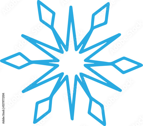 snowflake vector illustration
