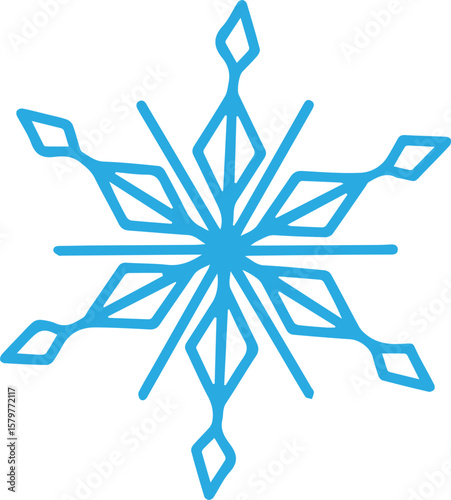 snowflake on a white background
