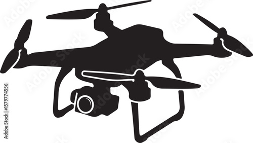 Quadcopter Drone Silhouette Design"

"Flying Drone with Camera Vector"

"Modern Tech Drone Icon Clipart"

"Remote-Control Drone in Sky"

"Futuristic Drone Top View Silhouette"

