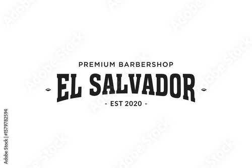 el salvador premium barbershop logo