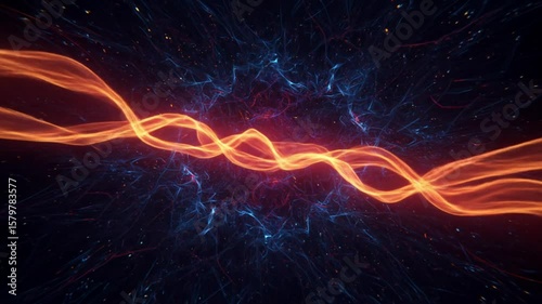 Fiery energy surge amid cosmic currents