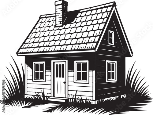 Classic House Silhouette Vector

Modern Home Design Illustration

Cozy Family House Icon

Simple Residential House Graphic

Suburban Home Silhouette Art