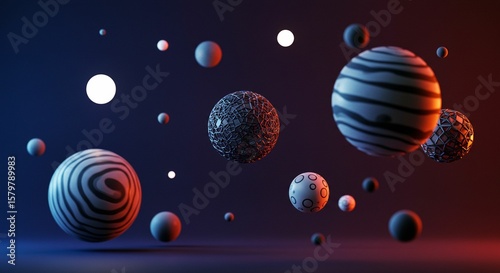 Abstract spheres composition