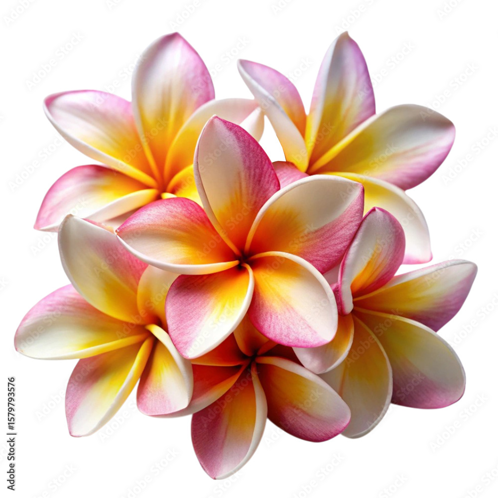 Fototapeta premium frangipani flower isolated on white
