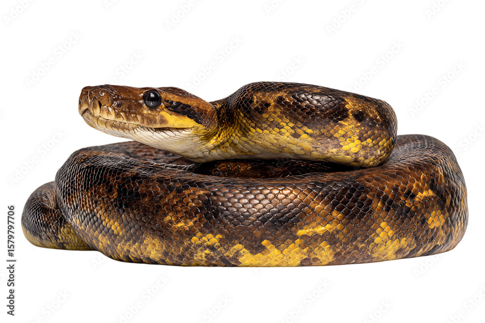 Obraz premium Striking Sumatran Python