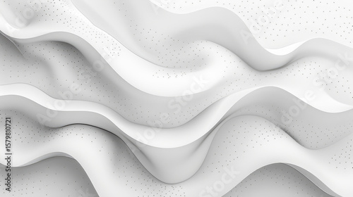 Elegant White Abstract Wave Background with Smooth Minimal Flowing Texture for Modern Luxury and Clean Design Inspiration