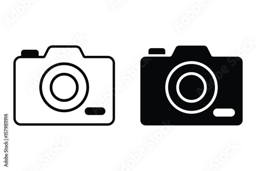 Camera icon set. photo camera icon. Photo camera in flat style. vector isolated on white background.
