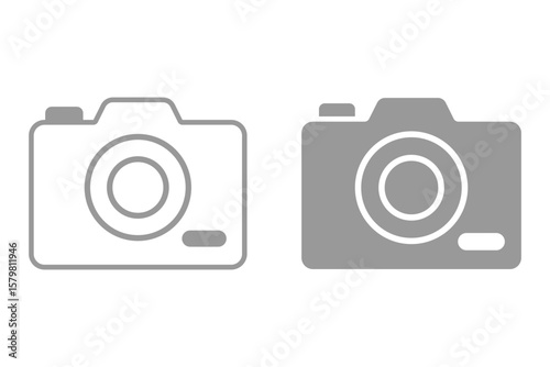 camera icon vector illustration on white background eps 10.