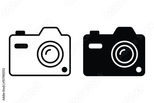 Camera icon set. photo camera icon. Photo camera in flat style. vector isolated on white background.