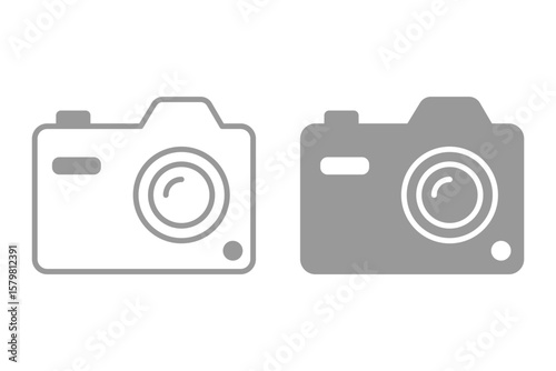 camera icon vector illustration on white background eps 10.
