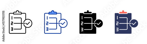 Task Prioritization icon sheet multiple style collection