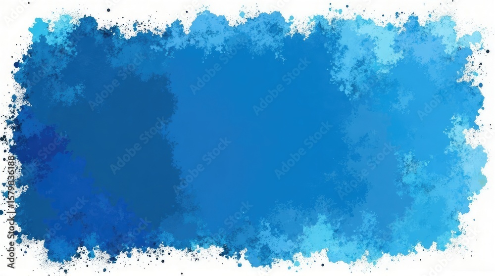 Obraz premium A textured, splatter-style background in shades of blue.
