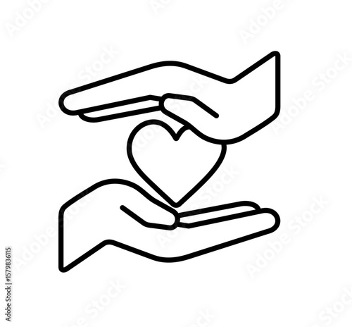 Charity and donation icons vector
