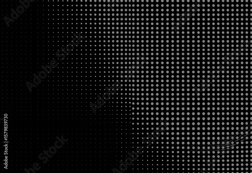 Wallpaper Mural Abstract seamless halftone wave pattern Black dots gradient background texture Vector illustration, black dots, design Torontodigital.ca