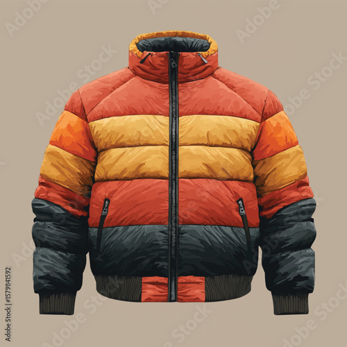 Insulated Winter Jacket with Puffy Design for Extra Warmth