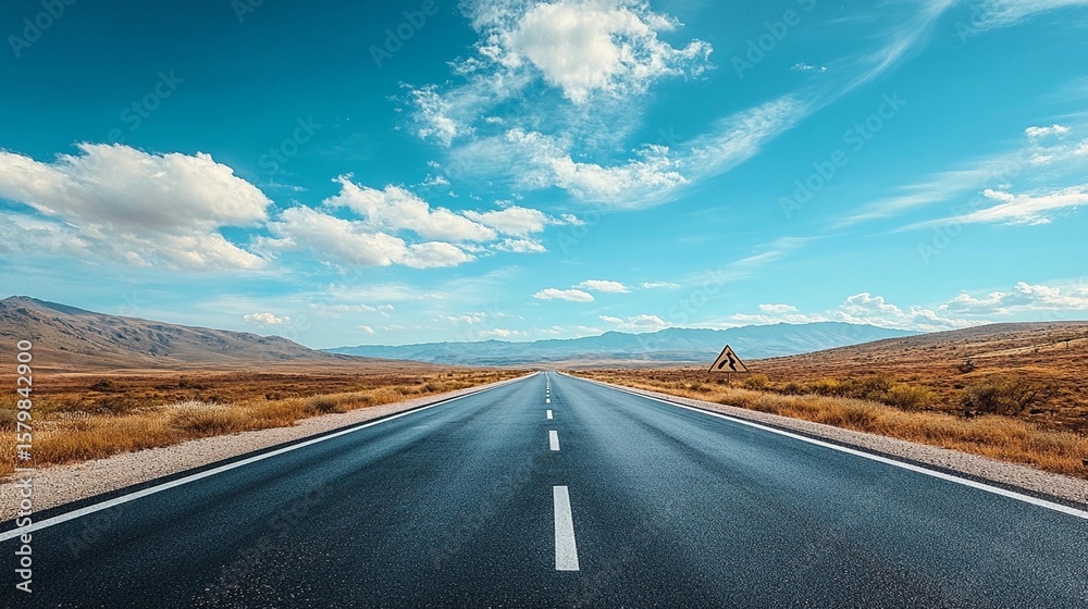 Naklejka premium Open Road, Scenic Drive, Mountain Vista