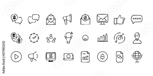 27 Personal Finance Planning Glyph Icons on transparent background