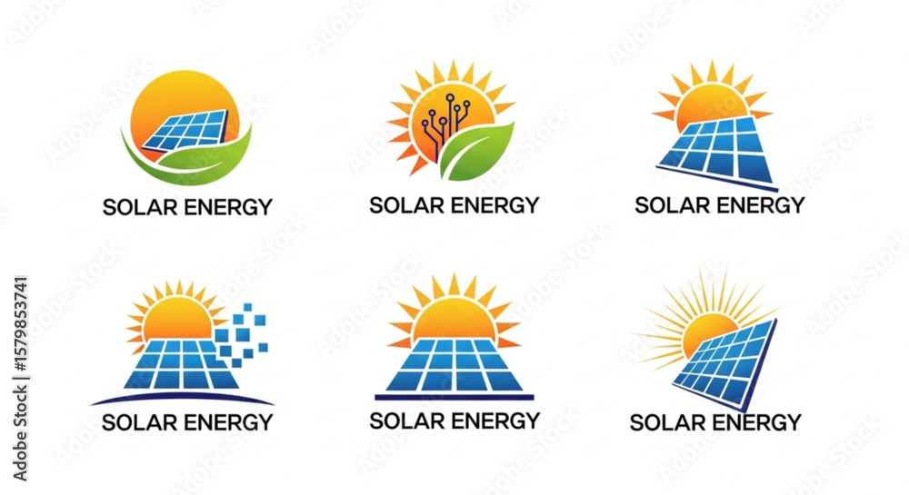 Obraz premium Sustainable Energy Creative Solar Panel Designs for Eco-Friendly Initiatives, Showcasing Clean Power and Innovation in Modern Renewable Energy Solutions