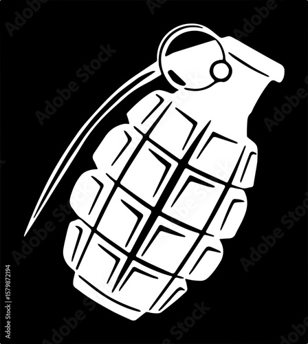 Military bomb silhouette