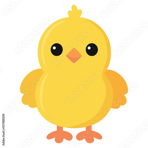Easter chick illustration animal bird vector