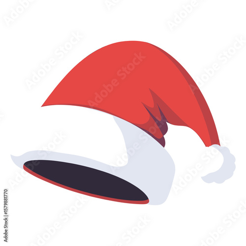Santa hat illustration white electronics vector