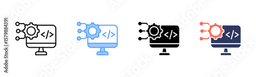 Web Development icon sheet multiple style collection	