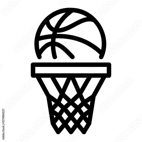 basketball Line Icon