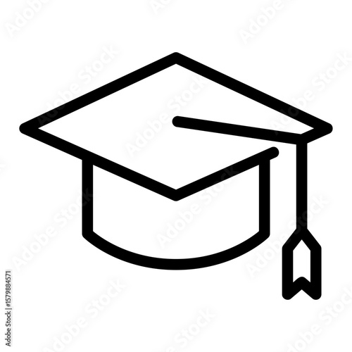 graduation cap Line Icon