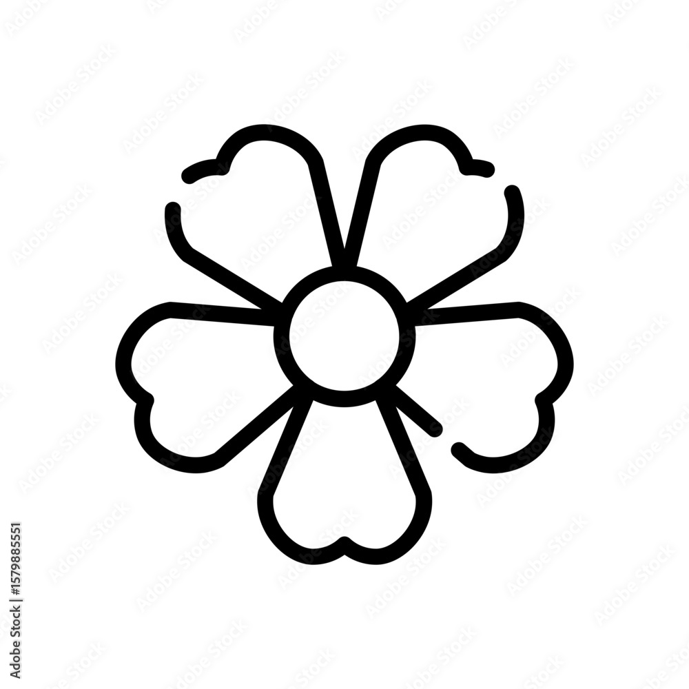 Obraz premium Jasmine flower icon