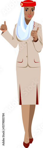 stewardess arab emirates airlines