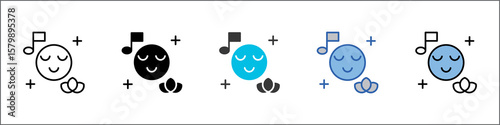Relaxation Icon Pack Multistyle Illustration