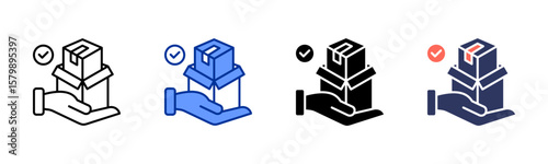 Receiving icon sheet multiple style collection