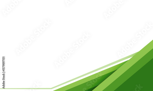 Modern green border certificate form elements