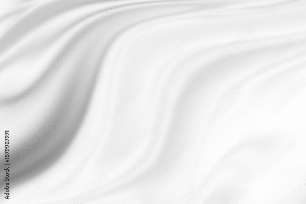 Naklejka premium The fabric pattern is wavy white blurred abstract background