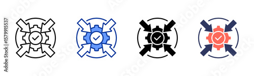 Impact icon sheet multiple style collection