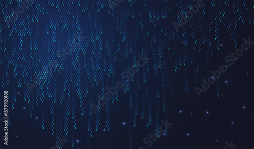 Abstract big data code representation. Modern high-tech data background. Graphic concept for your design