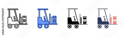 Cargo Handling icon sheet multiple style collection