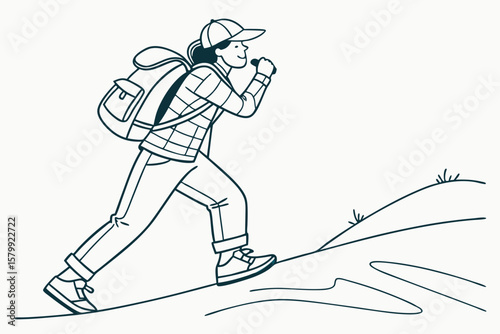 man skiing in the mountains