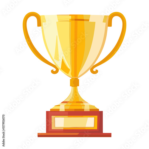 Trophy cup trophy illustration golden vector