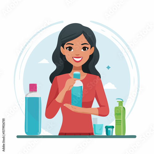 woman drinking cocktail