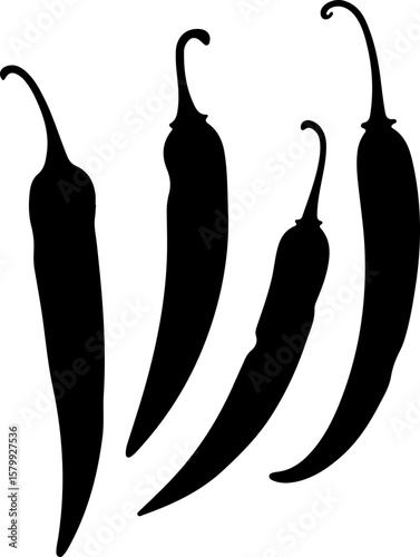 vector illustration of a chili pepper, pepper, chili, food, vegetable, hot, spicy, vector, illustration, red, green, spice, paprika, healthy, fresh, plant, chilli, nature, vegetables, kitchen, fruit, 
