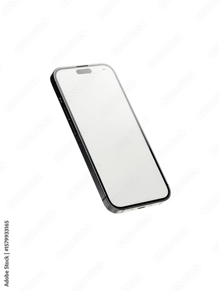 A phone is shown in a white background A phone is shown in a white background