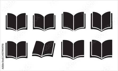 Vector illustration of a set of books for education and reading purposes