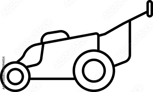 Lawn mower icon. Farming and gardening icons.