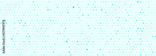 Medical healthcare background. Light blue cross pattern. Math plus symbol wallpaper. Vector hospital pattern template. Tech backdrop for presentation, banner, booklet, brochure, leaflet, poster