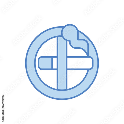 Stop Tobacco Icon vector stock illustration