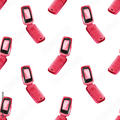 Foto Pink glamorous women's flip phone