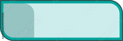 vector green name card with frame