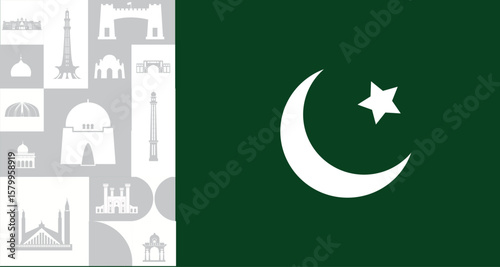 Happy independence day Pakistan. abstract vector illustration design, happy independence day 14 august sale template, 