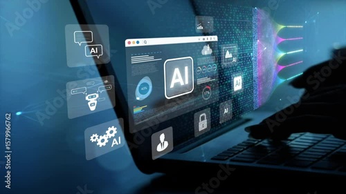 Big data and AI technology, Business intelligence and AI data science, Automating data processing, Machine learning and business intelligence, AI-driven data processing, KPI performance monitoring.